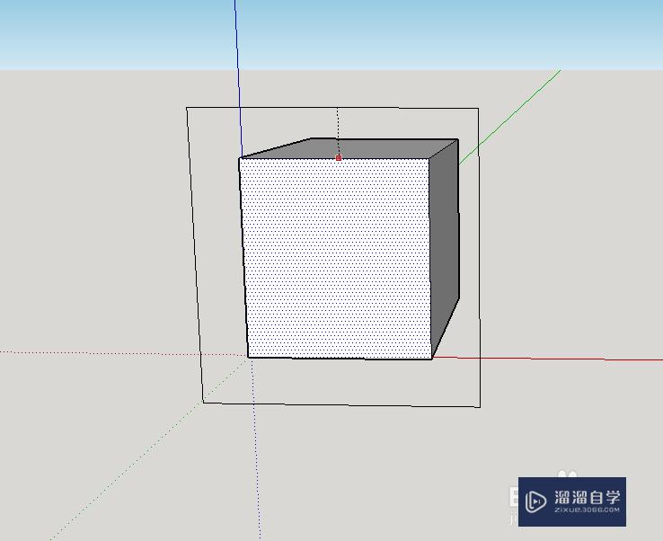 草图大师使用偏移工具偏移面的大小形成新的面