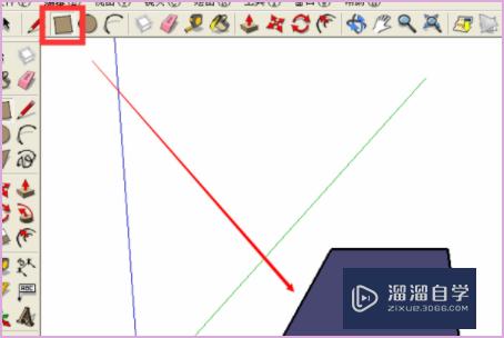 SketchUp草图大师怎么画一个圆角矩形