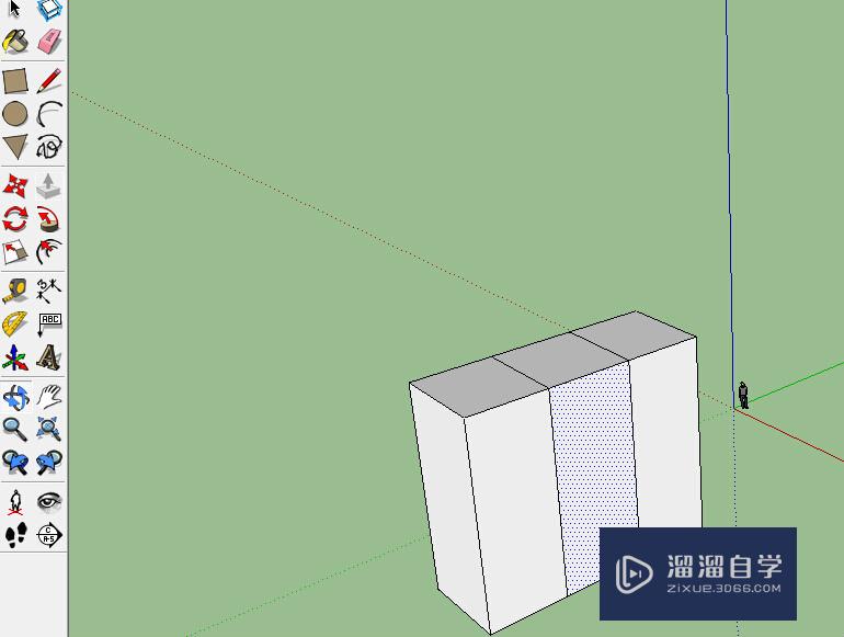 SketchUp使用技巧之推拉、复制推拉、关联推拉