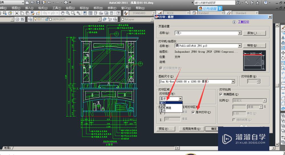 CAD2011怎么保存为图片？