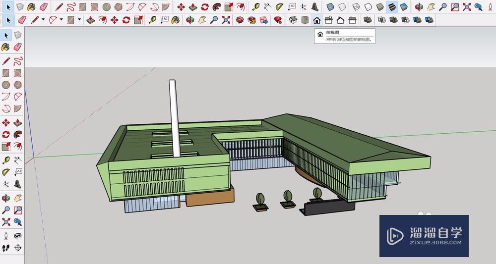 SketchUp如何导出平面立面和剖面(sketchup导出立面图)