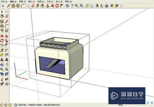 SketchUp(草绘大师)如何实现CAD中的倒圆角命令？