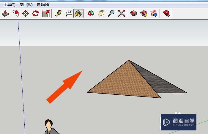 SketchUp2018怎么绘制屋顶图形