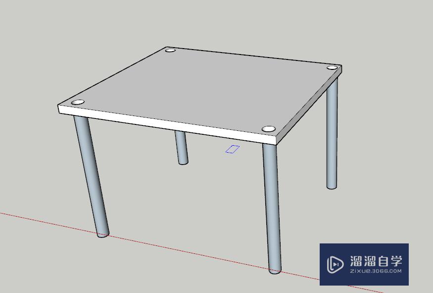 草图大师怎样绘制简易桌子(草图大师怎样绘制简易桌子图)