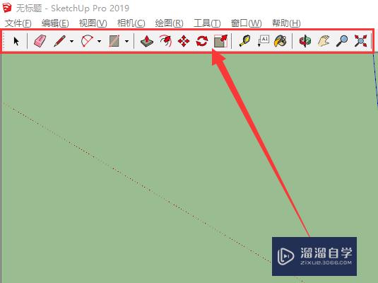 SketchUp2019怎么调整工具栏图标按钮