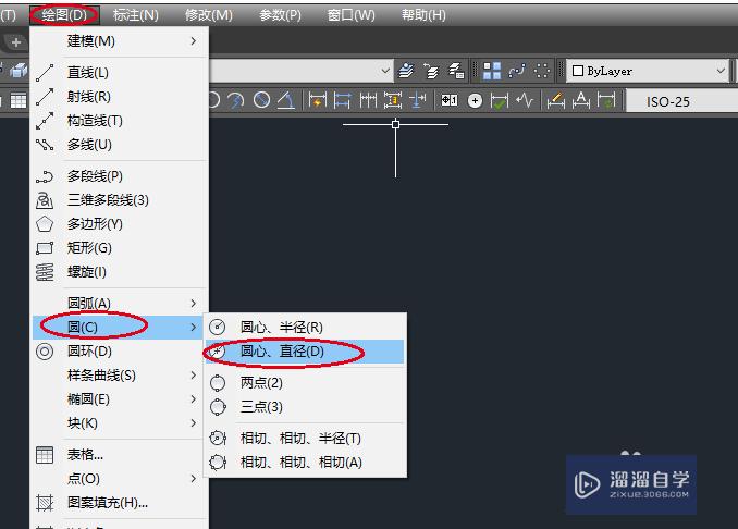 CAD2018怎么用直径画圆(cad如何用直径画圆)