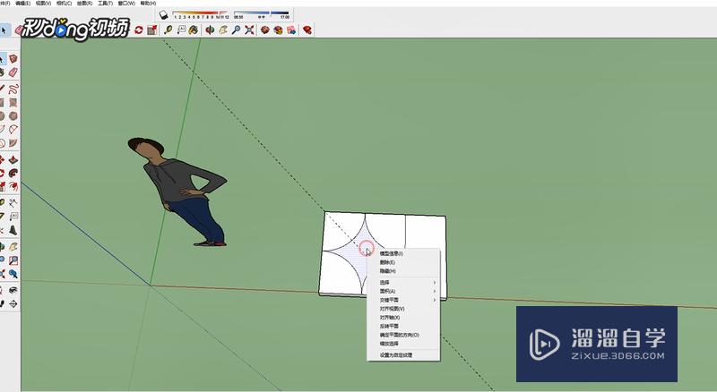 SketchUp中如何制作镂空雕花模型？