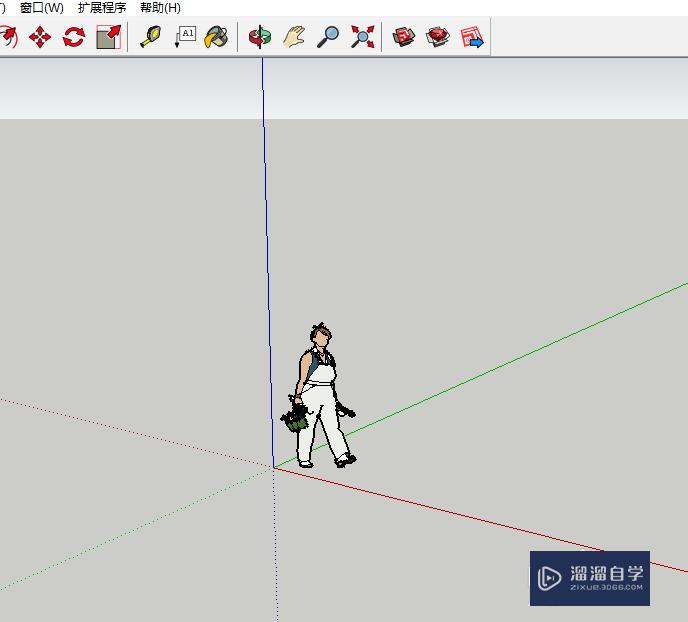 SketchUp草图大师2016背景天空边线样式设置