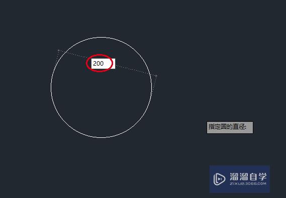 CAD2018怎么用直径画圆(cad如何用直径画圆)