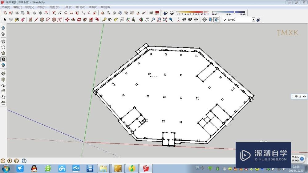 CAD导入SketchUp基本步骤