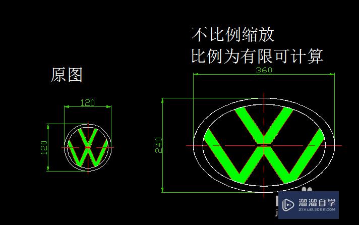 CAD图形比例缩放方法