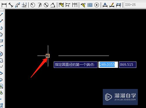 CAD怎样绘制两点或三点的圆(cad怎样绘制两点或三点的圆弧)