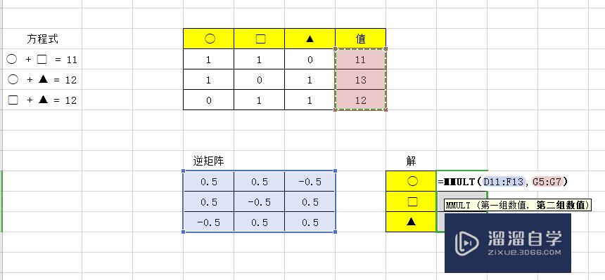 Excel如何解多元方程(excel解多元方程组)