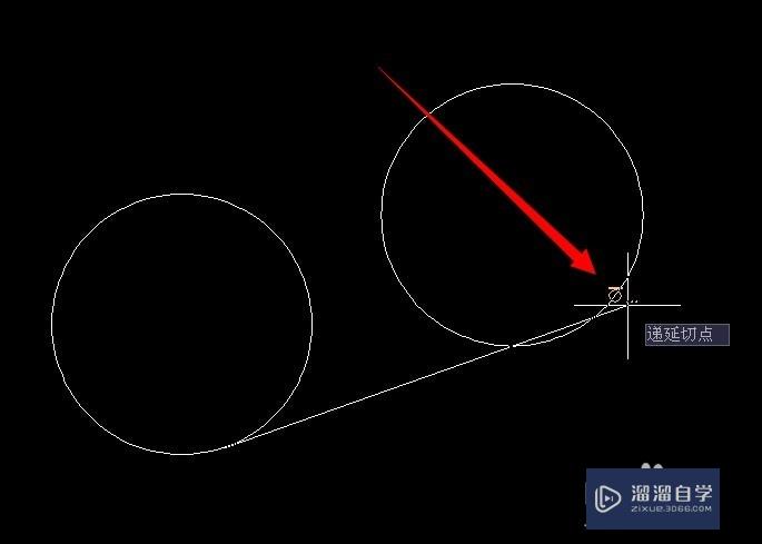 CAD如何画出两圆之间的切线(cad如何画出两圆之间的切线图)