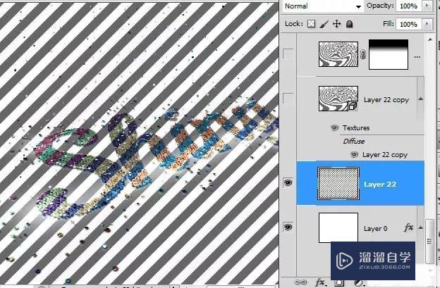 PS：制作绚丽霓虹灯效果的打散文字