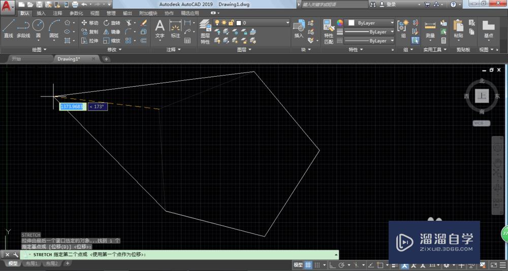 AutoCAD2019拉伸怎么用？