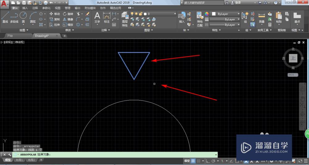 AutoCAD2019环形阵列如何使用？