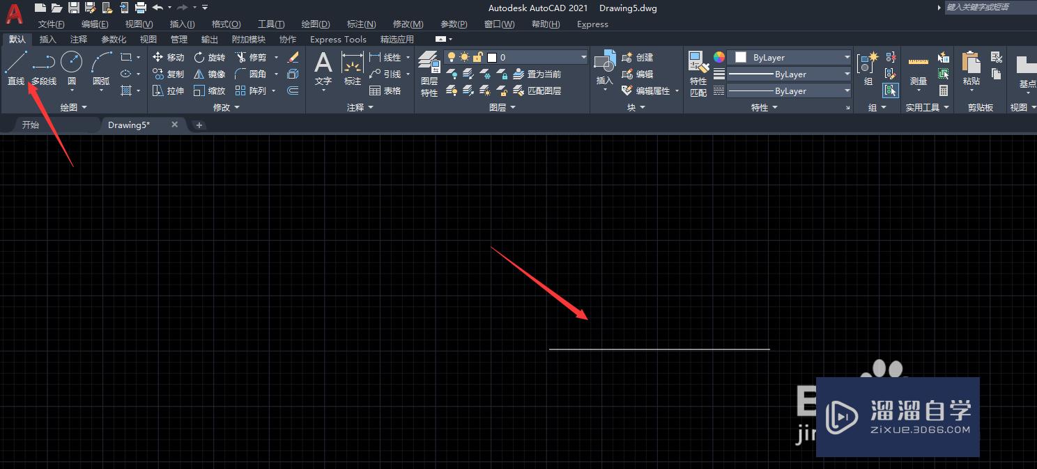 AutoCAD2021中如何绘制虚线？