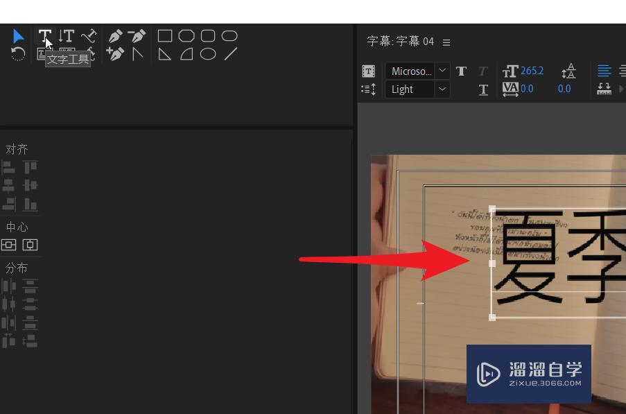 <esred>PR</esred>怎么<esred>让</esred><esred>文字</esred><esred>中</esred>呈现出需要的风景图？