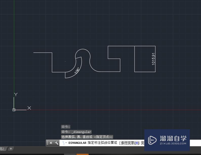 CAD中添加角度注释