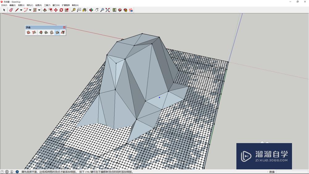 SketchUp使用根据网格创建绘制地形