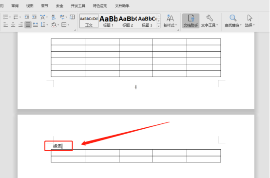 在word排版中如何制作表格的续表如何加上续表及标题几个字样