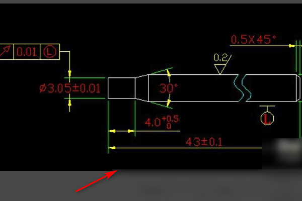 轴的同心度怎么标注cad图纸?