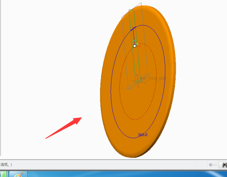 3,然后,在链条装配中装配体模式的链条,做出旋转形成实体.
