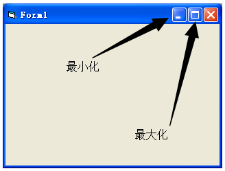 vb中如何让命令按钮实现窗体最小化?