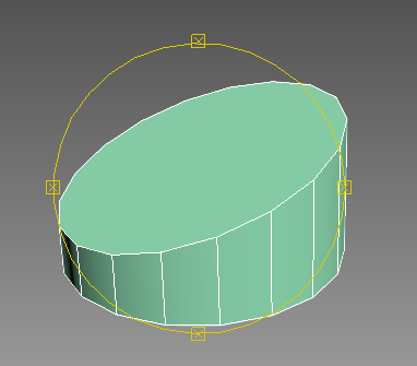 用3dmax怎么做一个斜圆台,就是上下面的圆心不在同一条直线上?