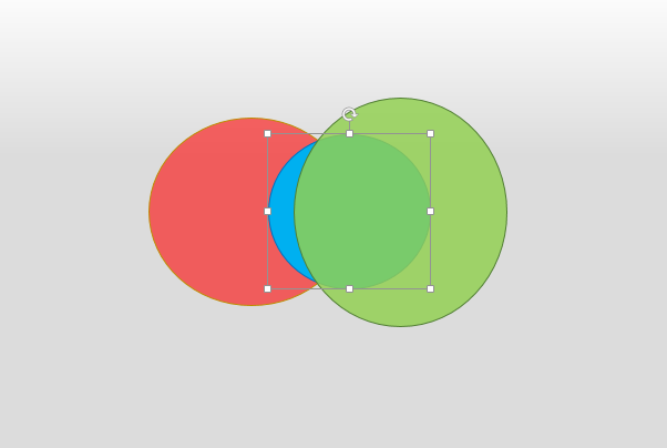 在ppt中如何给图形重合部分单独着色?