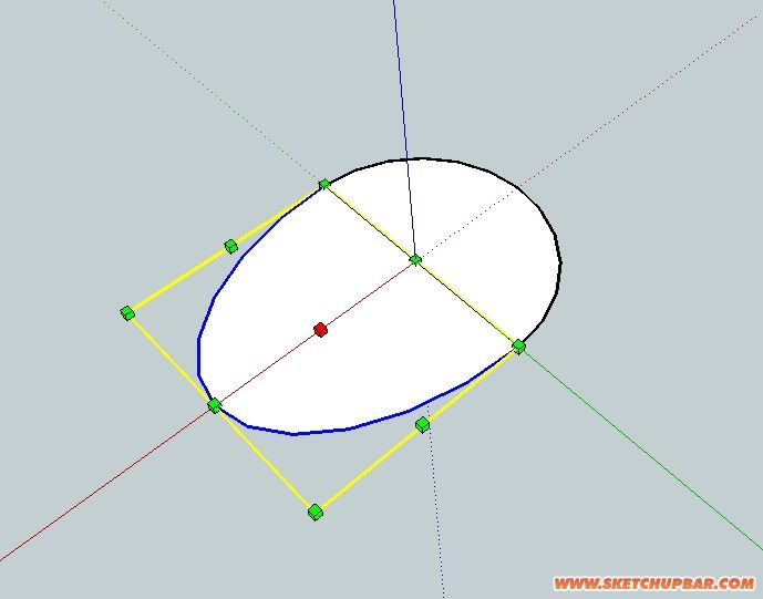 sketchup怎麼畫橢圓?