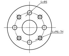 怎么用cad画螺纹孔