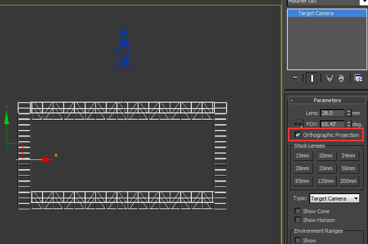 3dmax中要渲染正轴测图怎么打摄像机?
