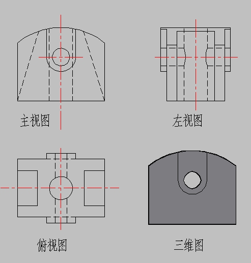 用cad怎么画侧面那个圆?