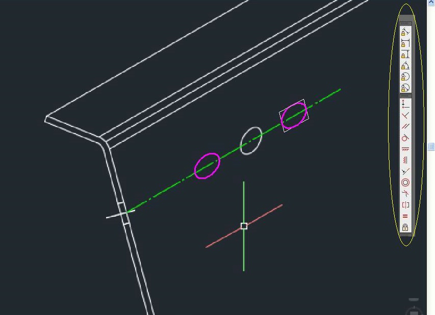 CAD 如何在一个轴侧图的斜面上画圆?-3D溜溜网