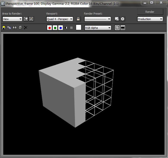3dmax怎么仅渲染可见线框?