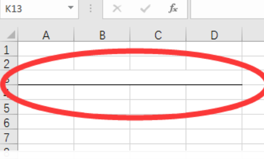 excel表格中怎么画横线?
