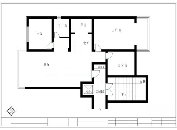 消防家庭疏散平面图怎么画?