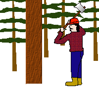 ppt如何做出人砍树的效果?