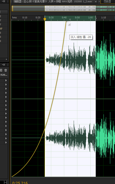Adobe Audition5.5的软件,渐弱渐强怎么弄?-3D溜溜网