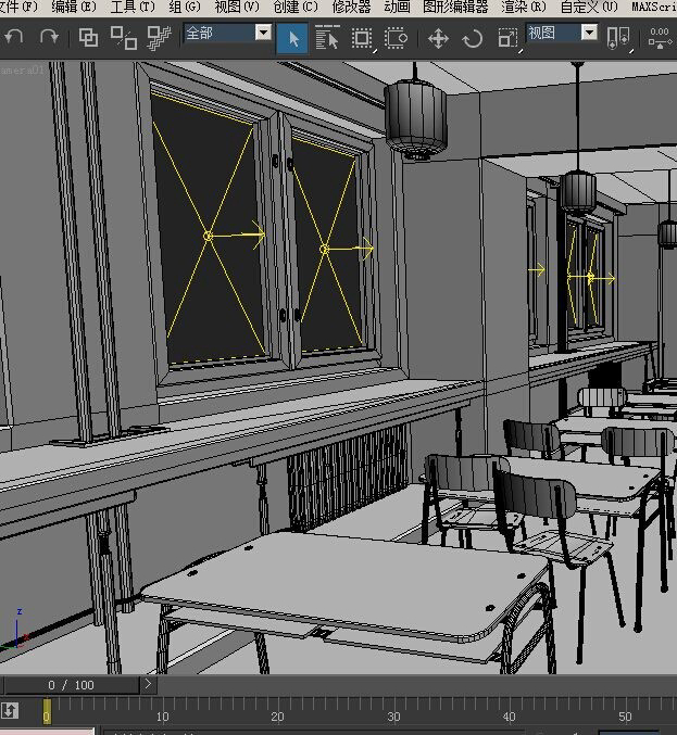 求教室的3dmax的模型,急交作业