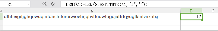 怎么用Excel计算一个字符串中某个字符的个数?-3D溜溜网