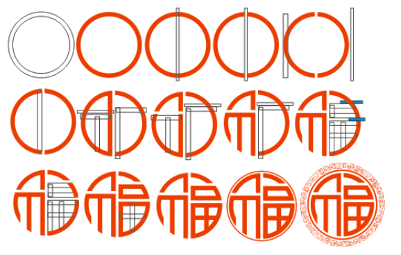 CDR入门教程:如何绘制福字?-3D溜溜网