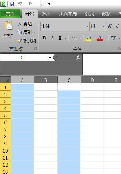 Excel 如果想同时选中没有挨在一起的两列,如a列和c列,怎么办?-3D溜溜网